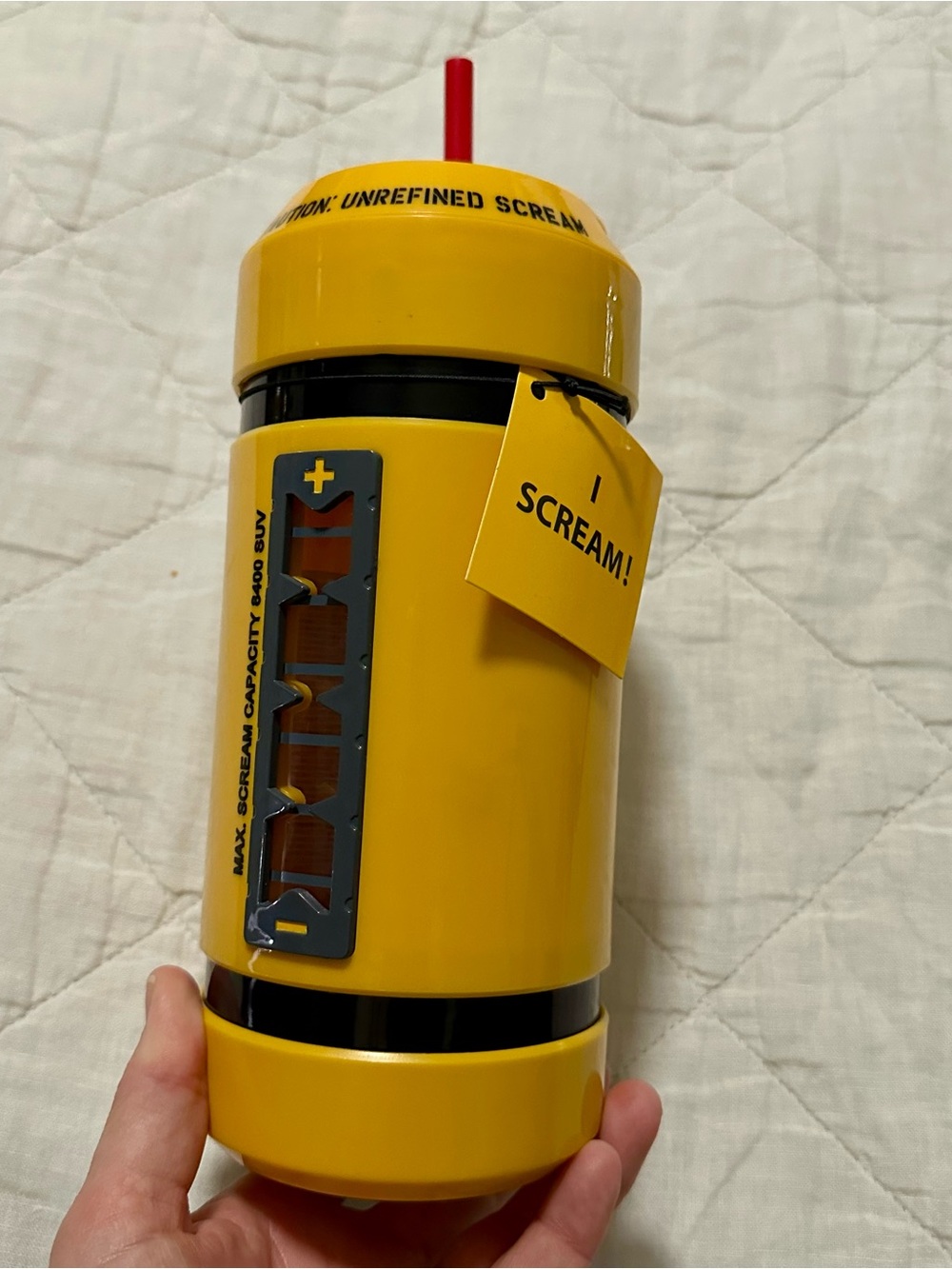 Disney Parks Monsters Inc. Screaming Scream Canister Cold Beverage Tumbler
